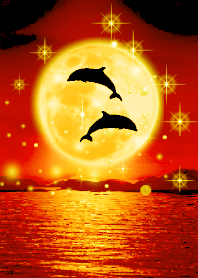 All the luck increases.Moon & Dolphin