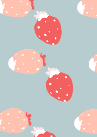 Strawberry pink red white