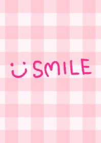 Smile -Pink check21-