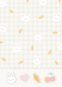 Rabbit Loves Carrot Plaid5