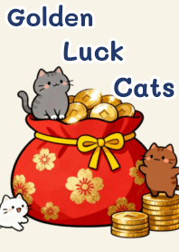 Golden Luck Cats(beige 3)