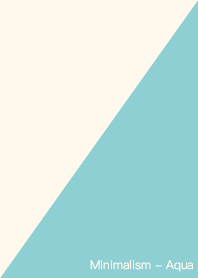 極簡主義 - 水藍色