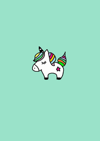ユニコーンきせかえ x ミントグリーン