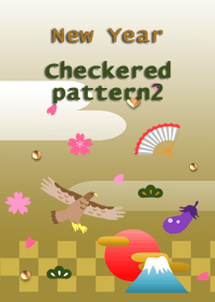 New Year<Checkered pattern2>