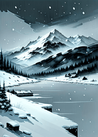 冬の雪のさまざまな姿 9B06D1