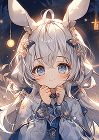 可愛乖巧的兔兔女孩❤