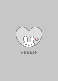 กระต่าย หัวใจ [ความหมองคล้ำสีเทา]