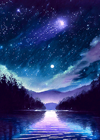 Beautiful starry night view#2948