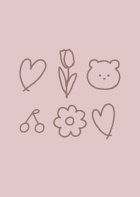 Happy everyday:)pinkbrown