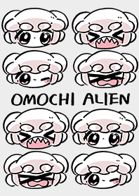 おもちエイリアンのしろいきせかえ