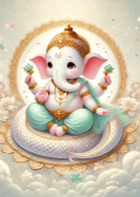 Ganesha and Snake 004