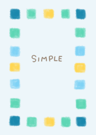 Simple with a crayon square