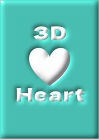 3D Heart GREEN+Blue
