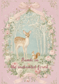 bambi in the enchanted forest (pink)