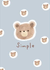 Cute cute simple bear9.