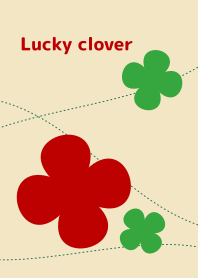 Lucky clover (Beige & Red ver.)