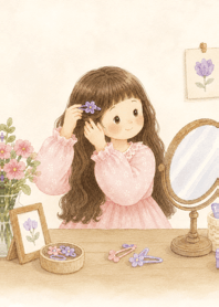 Let's put on some hair clips