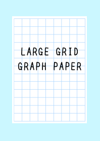 LARGE GRID GRAPH PAPER/LIGHT BLUE