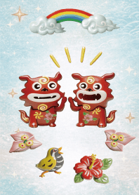 Gentle Ceramic Shisa | Okinawa Theme