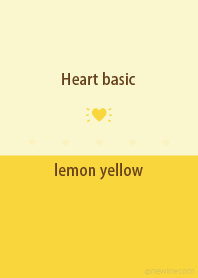 Heart basic レモン イエロー
