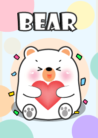 Love Chubby White Bear  Theme