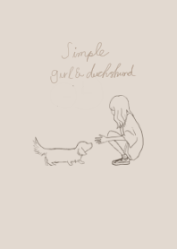 simple_girl&duchshund_gray