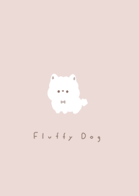 Fluffy Dog /pink beige LB.