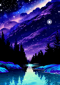 Beautiful starry night view#2003