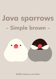 Java sparrows (Simple brown)