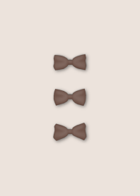 大人可愛いコーヒーブラウンリボン