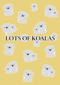 LOTS OF KOALAS-DUSTY YELLOW