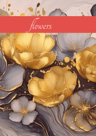 Flower of Silence on red