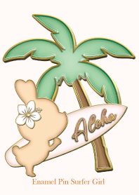 Enamel Pin Surfer Girl 66