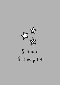 Adult cute star and gray. simple.