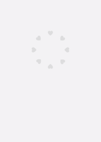 シンプル ハート グレー ＆ ホワイト