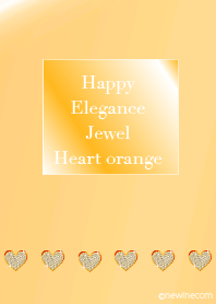 Happy Elegance Jewel Heart orange