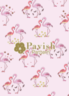 Pavish Pattern -flamingo spring day-