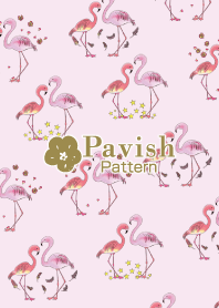 Pavish Pattern -flamingo spring day-
