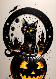 halloween cat 12B723