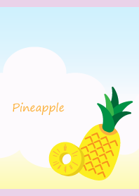 Summer Pineapple on light purple