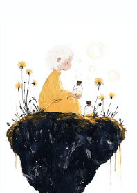 A Quiet Moment on a Floating Isle