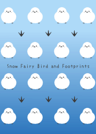 Snow Fairy Bird and Footprintsj-BLUEGRAD