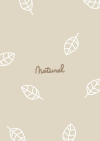 White leaf Beige2 from Japan