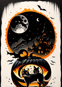 浮世絵万聖節猫 cd91FA