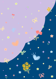 Cute Little DoodlesV.2_DeepBlue&Purple4
