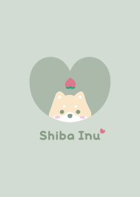 Shiba Inu2 Peach - green
