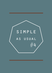 Grey Blue / simple as usual #4