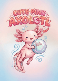 แอกโซลอเติลชมพูน่ารัก