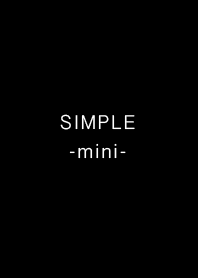 SIMPLE -mini- black