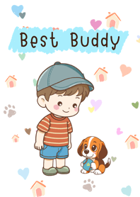 Beagle Puppy & Boy